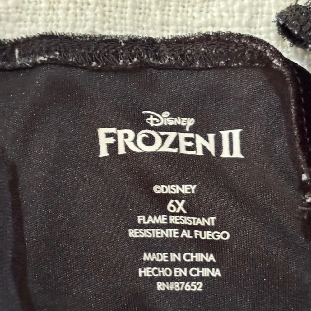 Disney Frozen Anna & Elsa Nightgown Lot 2pc Girls 6 Dress Up Bl Teal Pink Bundle